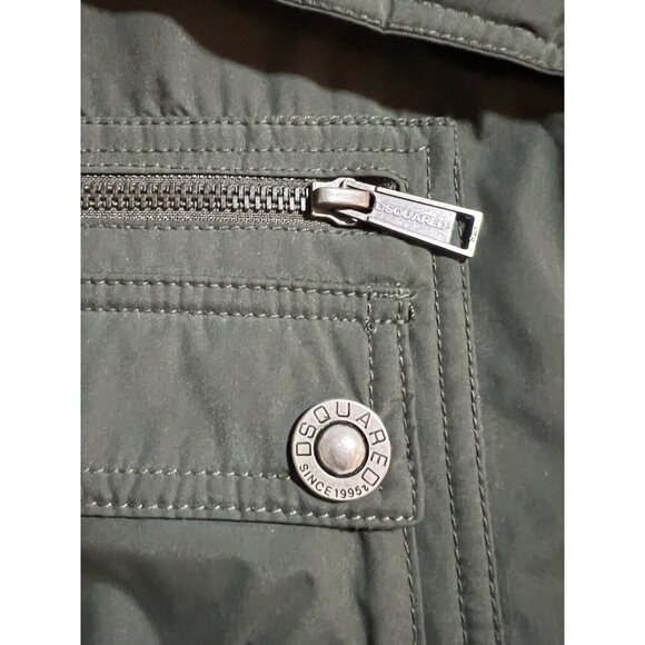 Dsquared2 Jacket Men's XL Green Pocketed Insulated Long Sleeve READ - Picture 3 of 15